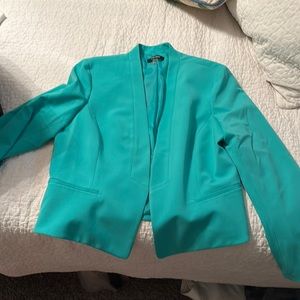Teal Nine West blazer size 16 EUC